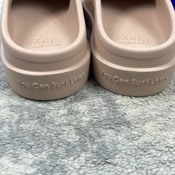 NIB P448 Flo Cipria Sandal Clog Slip On Backless Cream Beige Sz 38 39 main image 4